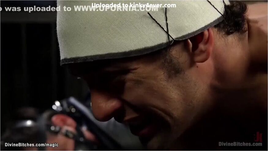 Blonde Mistress Pegging Slaveboy