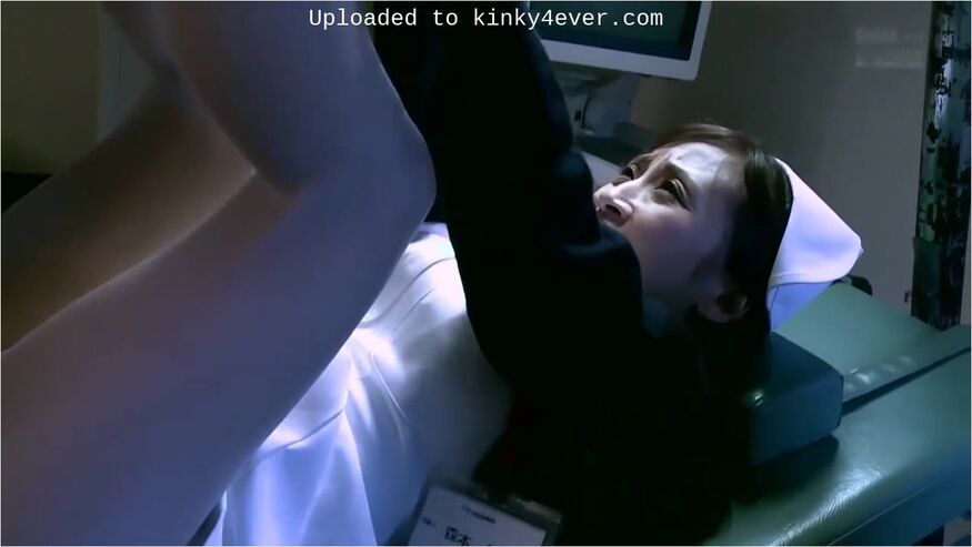Japanese Nurse Bound On Wheelchair