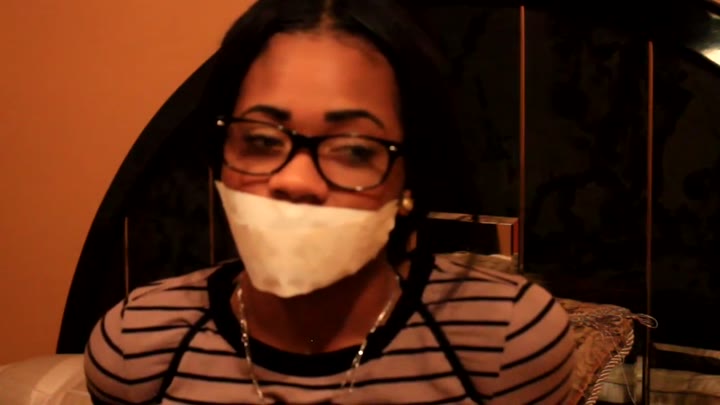 Ebony Gagged