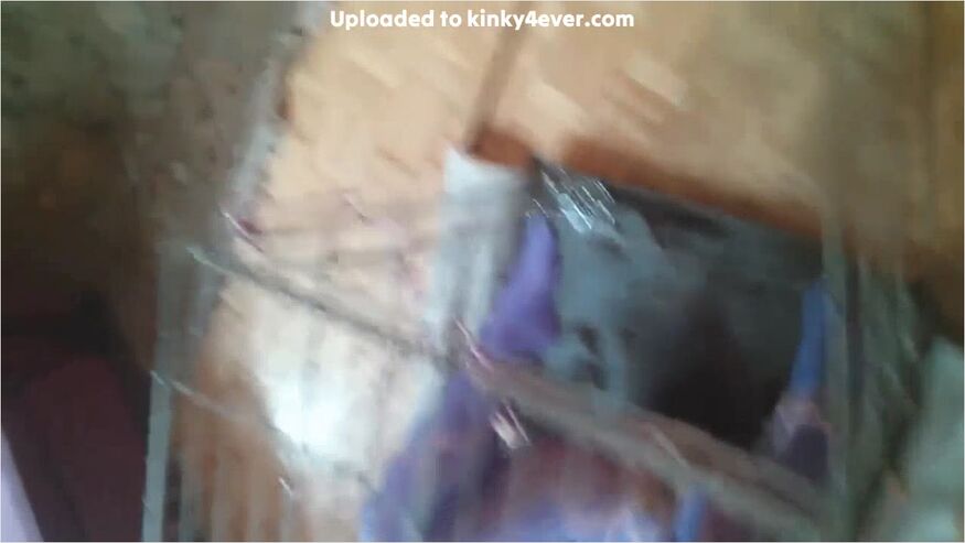 Caged Slave Girl Getting Hot Wax