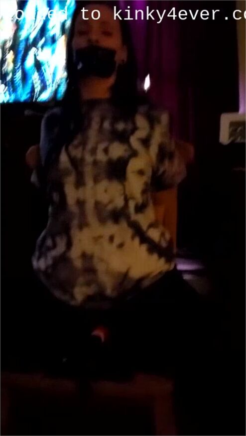 Chairtied Wife Tapegagged And Vibed