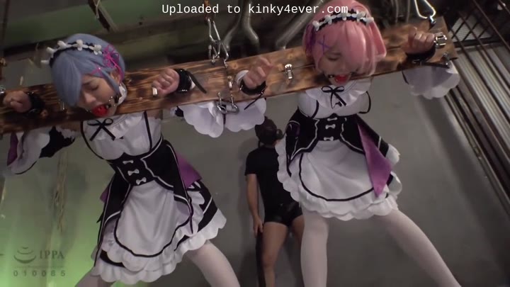 Two Japanese Girl Cosplay Bondage