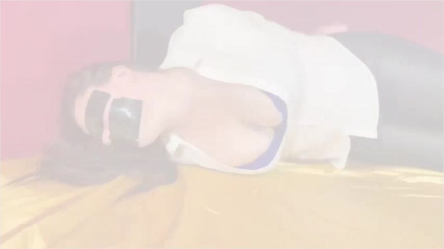 Curvy Woman Tape Bondage