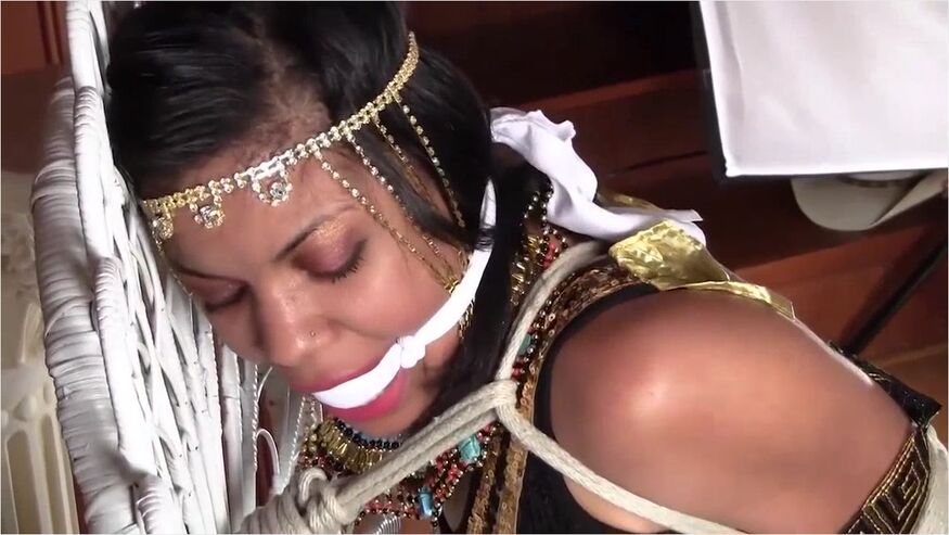 Monica Bound In Egyptian Costume