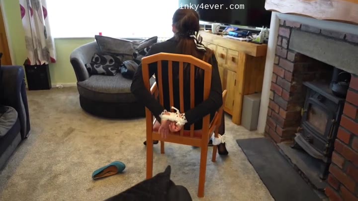 Cindy Chair Tied And Gagged By Home Intruder