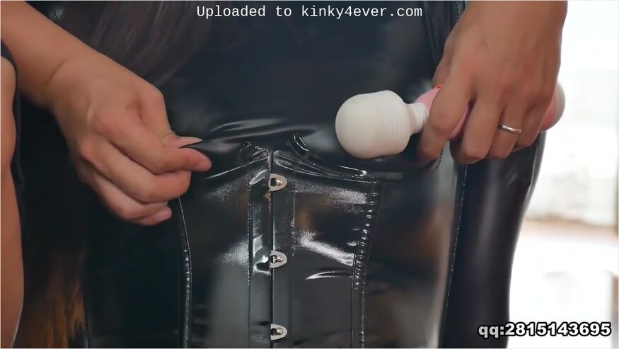 Asian Latex Catsuit Bondage