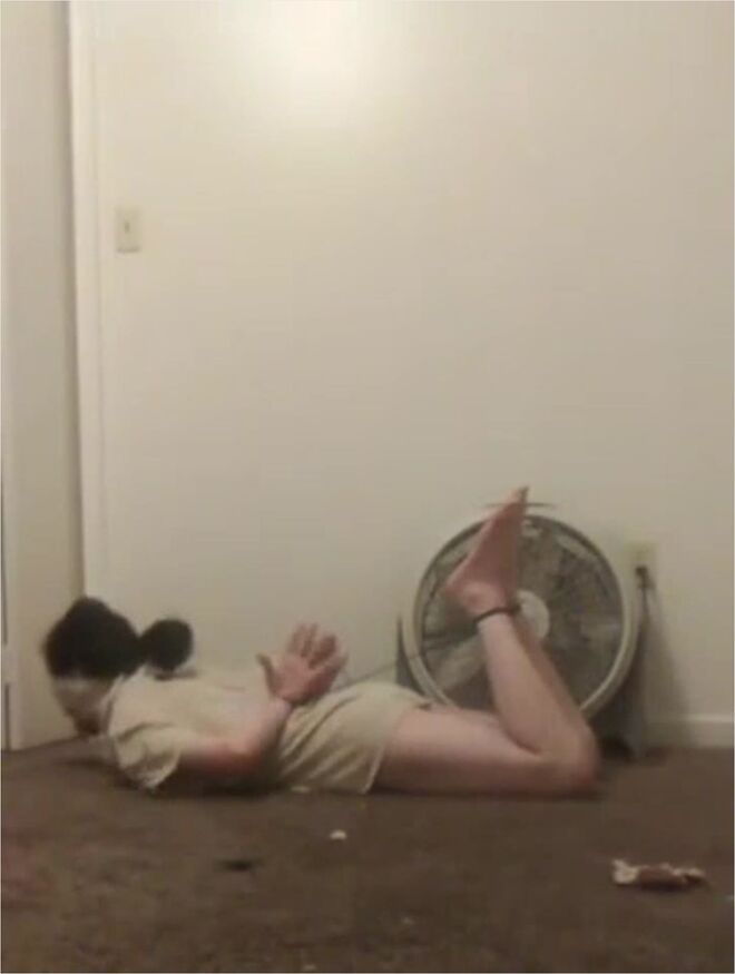 Self Hogtied Blindfolded Gagged