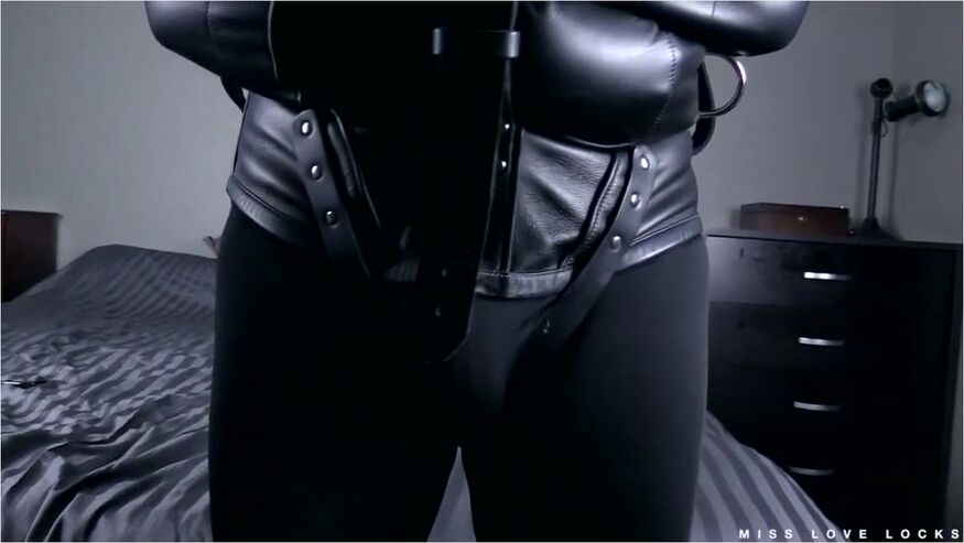 Heavy Black Leather Straitjacket