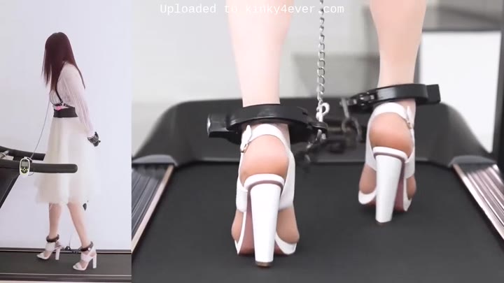 Asian Chained Treadmill Walking In Heels - Teaser Video