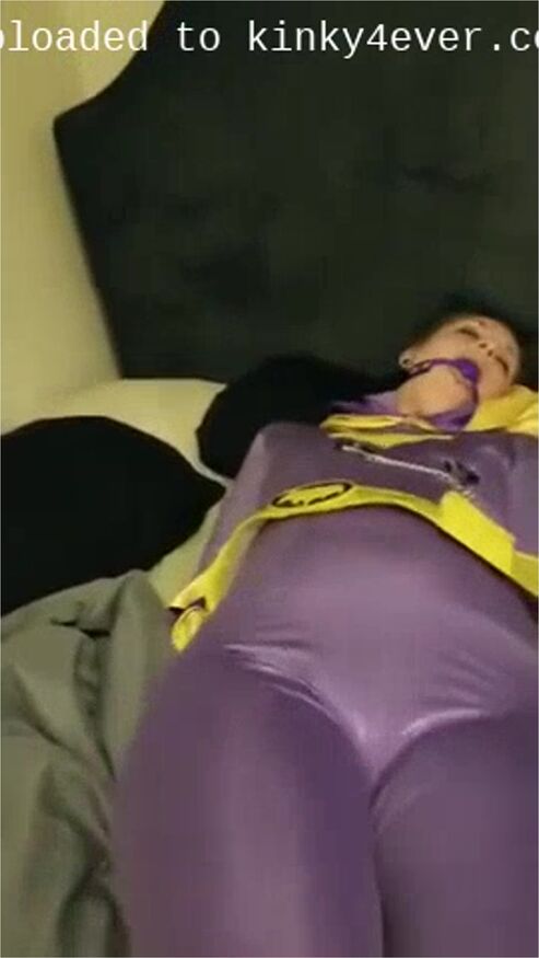 Vibrator Beneath Batgirls Costume..... Orgasm