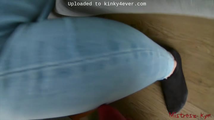 Stocking Feet Fetish Slave Worships Mistress Socks