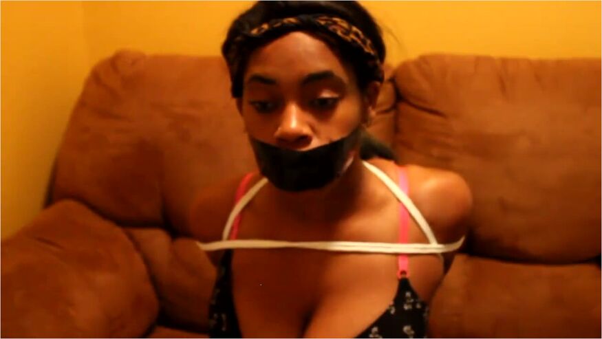 Ebony Gagged