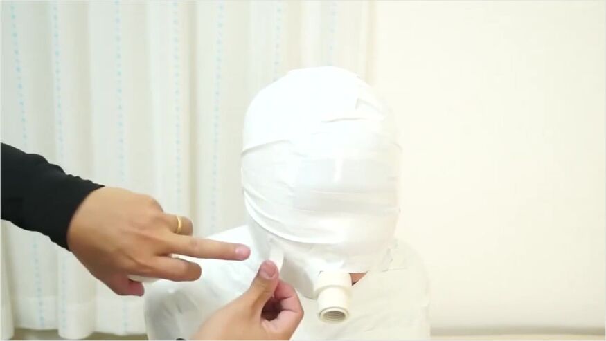 Mummified In White