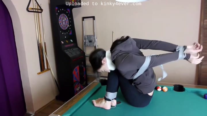 Tara Bound And Gagged On Pool Table