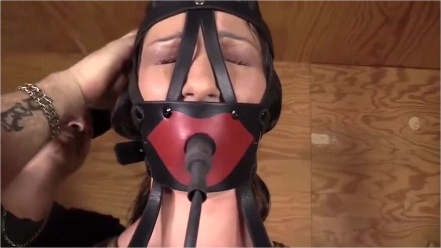 Wenona In Extreme Hogtie With Inflatable Gag