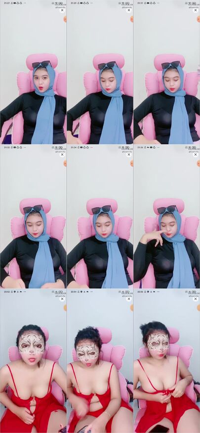 Bokep Indo Ketika Cewek Hijabers Buka- Bukaan Pake Red Lingerie Dream - Bokepindoh