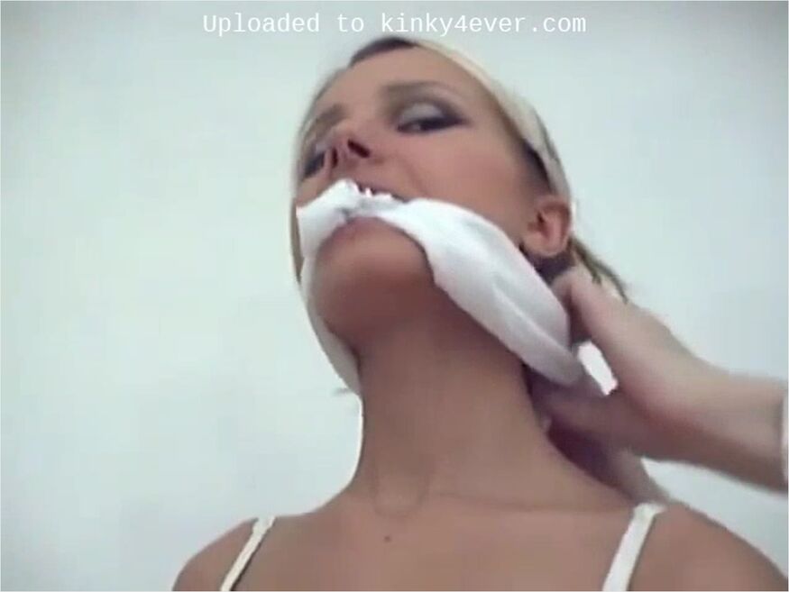 Blonde Cutie Gets Cleave-gagged And Roped