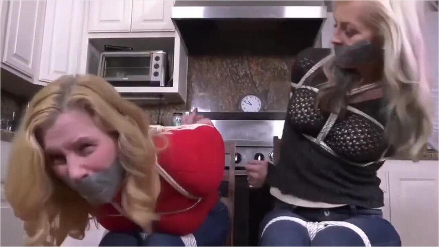 Two Milf Tied By Extranger