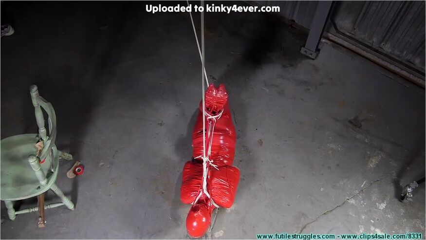 Red Mummification Hogtie