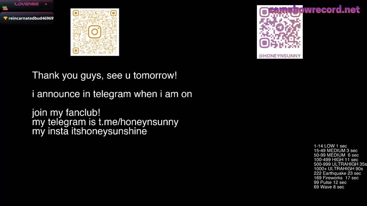 Webcam Model honey_sunshine Videos