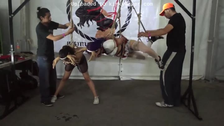 Two Girls In Bondage Exhibition