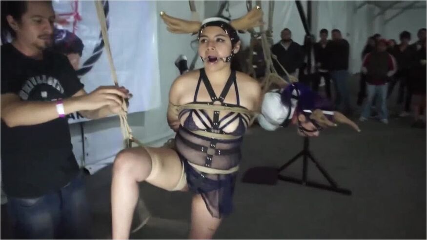 Two Girls In Bondage Exhibition