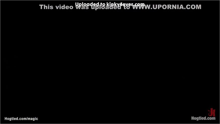 Babe In Eagle Spread Rope Bondage