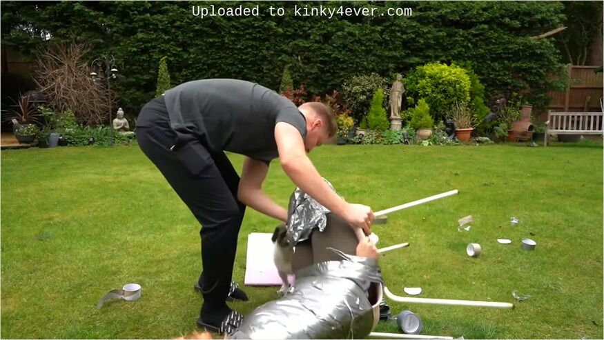 Blonde Duct Taped To Chair