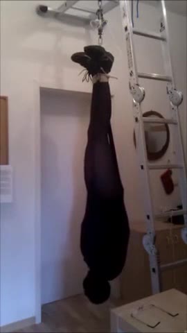 Suspension Bondage In Pantyhose