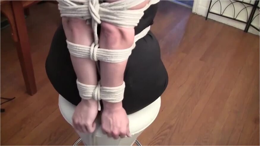 Chair Tied, Blindfolded And Gagged