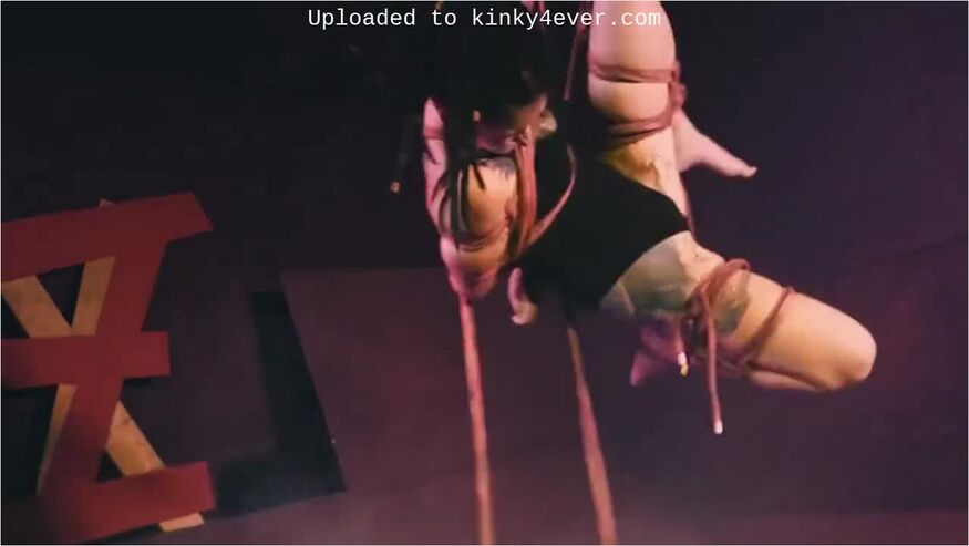 Lily Lu As Rigger Tie Up Valkiryz The Rope Bunny In An Intense Shibari Bondage Rope Session -tattoo Punk Emo Goth Bdsm Fetish