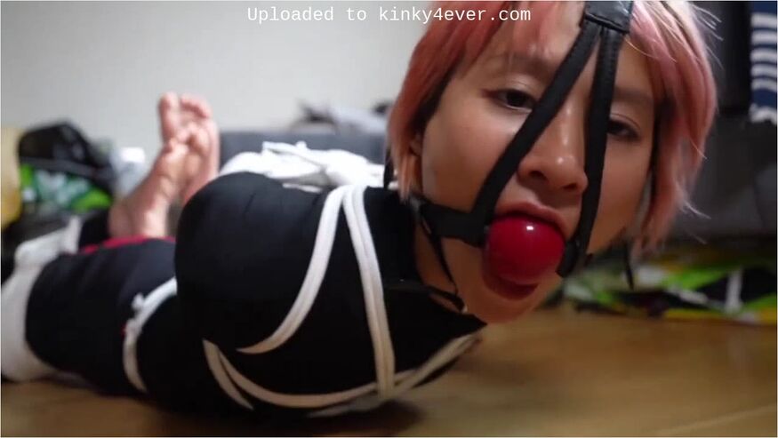 Young Chinese Submissive Girl In Strict Bondage