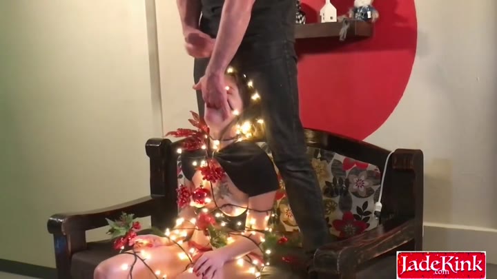 Inanimate Christmas Tree Slut Bound Up