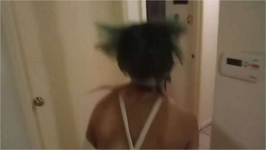 Hopping Around The House In Bondage