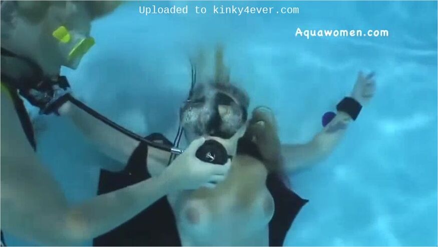 Mistress Takes The Regulator Of Underwater Bound Babe