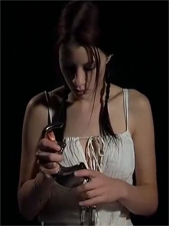 White Dress And Heavy Handcuffs