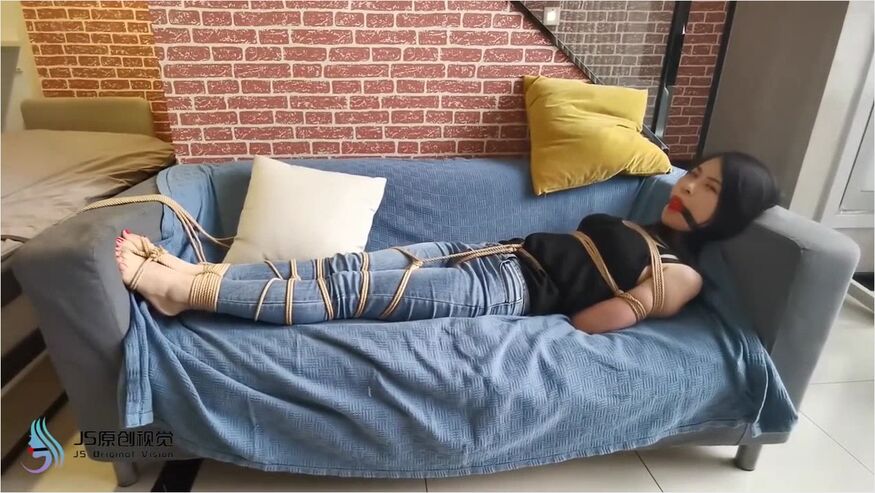 Cute Asian Tickled In Jeans