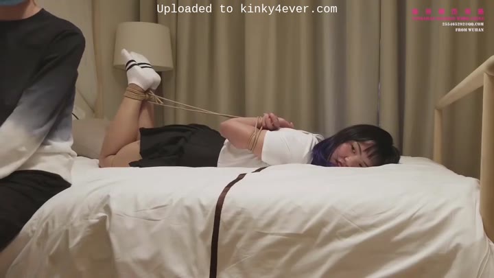 Chinese students 18+ First Bondage Lesson