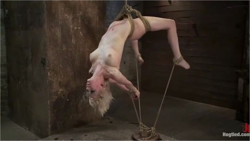 Hot Blond Suffers Though A Category 5 Inverted Suspension.how Many Orgasms Can She Take?
