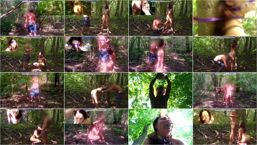 Marta Tied And Hard Fucked In The Forest By The Pedestrian