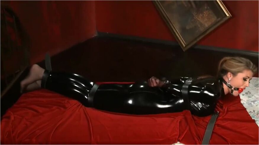 Black Shiny Belt Bondage