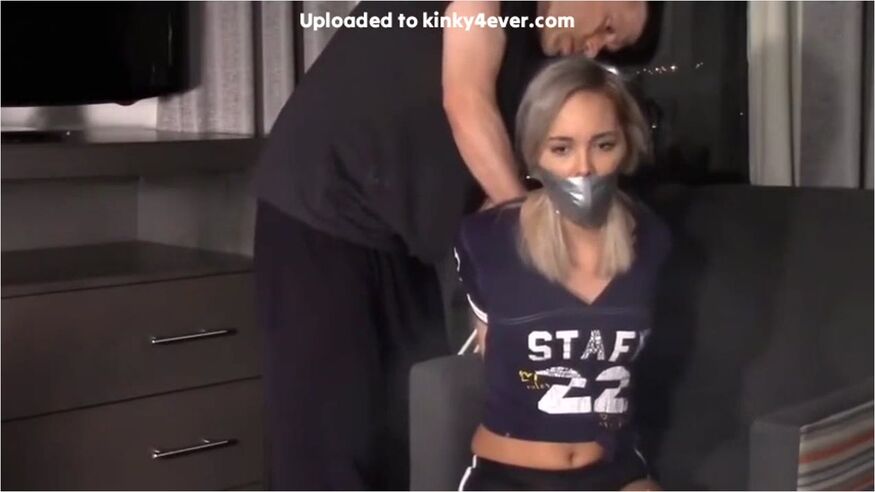 Blonde Woman Tied Up