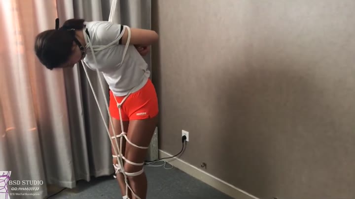 Asian Hooters Girl Tied Up