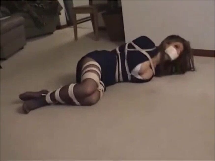 Rope Bound Microfoam Gagged 2 - Paris Kennedy