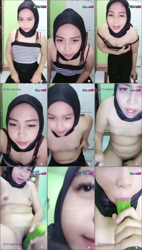 Video Cewe Jilbab Cantik Live Show Pake Timun Bokeplah