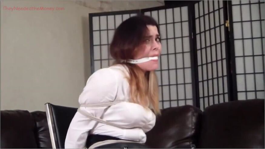 Ballgag And Clear Tape Sponge Gag