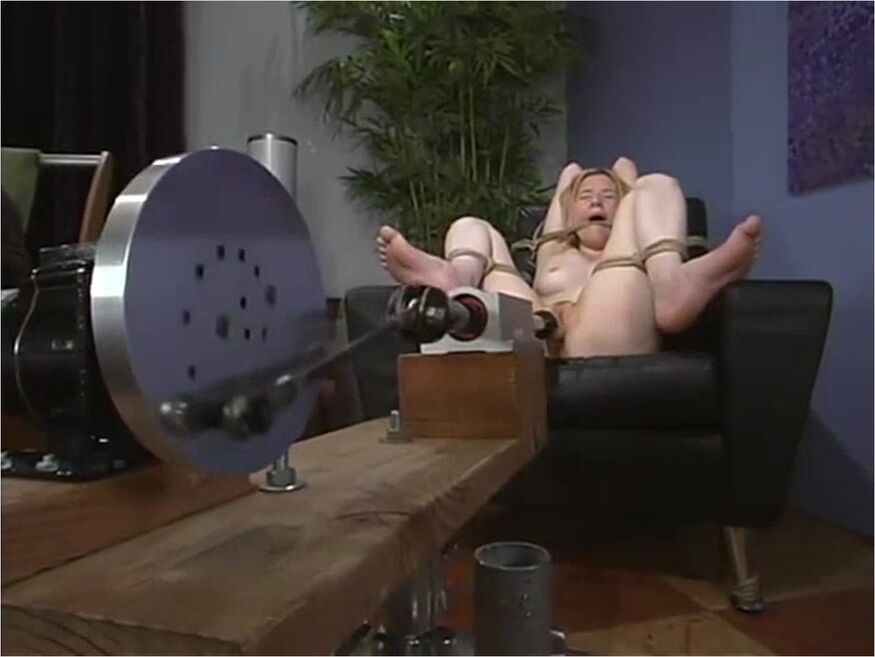 Star Hogtied With Sybian