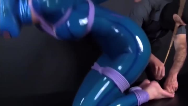 Blue Latex Bdsm