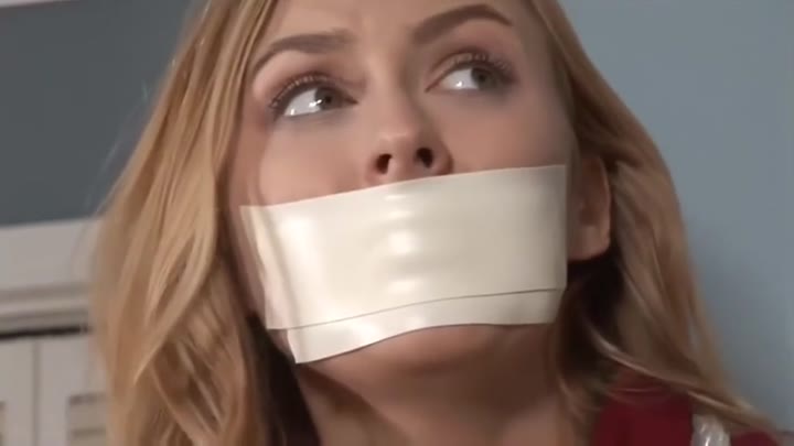 Microfoam Tape Gagged Blonde