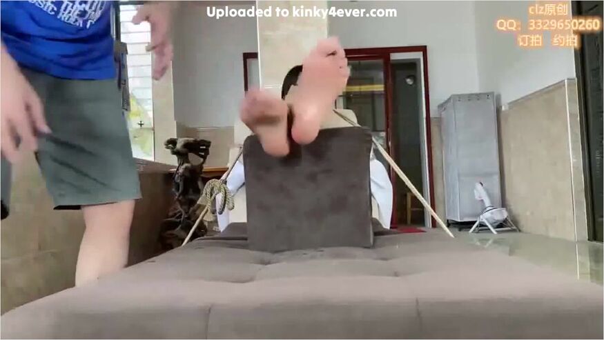 Asian Tickled And Tied